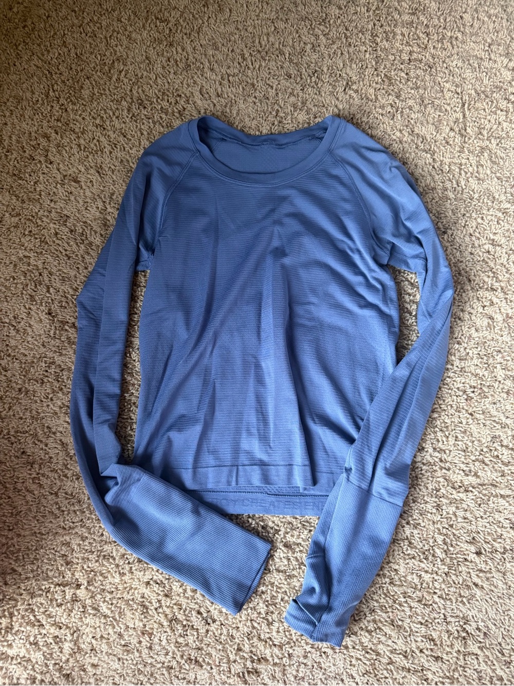 Light Blue Long Sleeve lulu swiftly tech